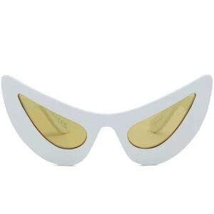 Marni White and Gold Cat-Eye Sunglasses